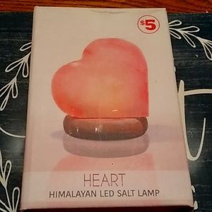 Heart Himalayan led salt lamp
